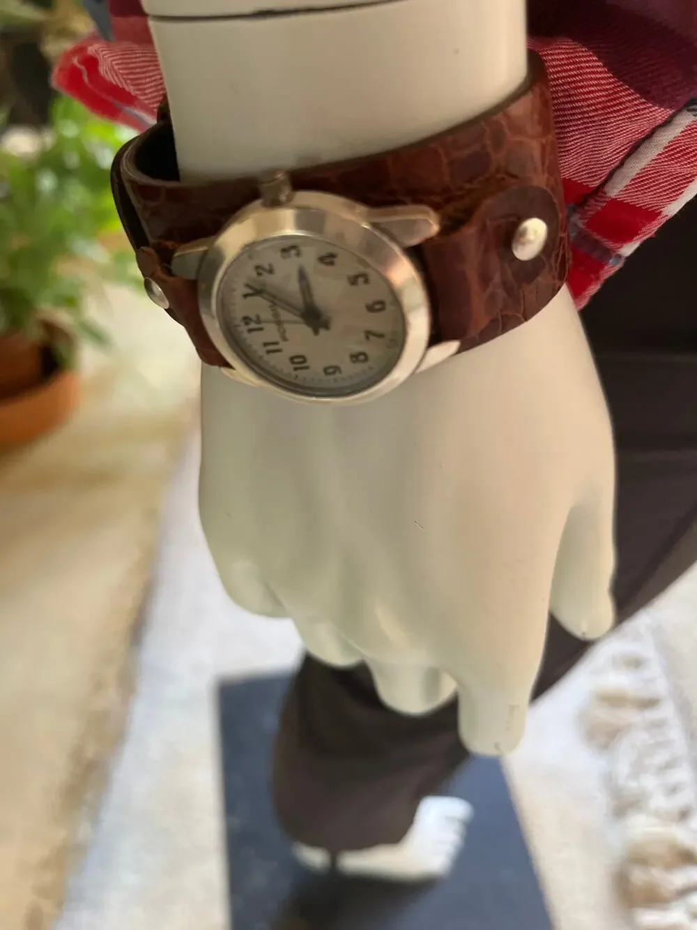 Vintage Fossil Leather Quartz Analog Watch